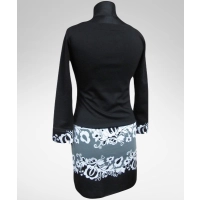 Wizytowa sukienka Samie - dół w kontrafałdy